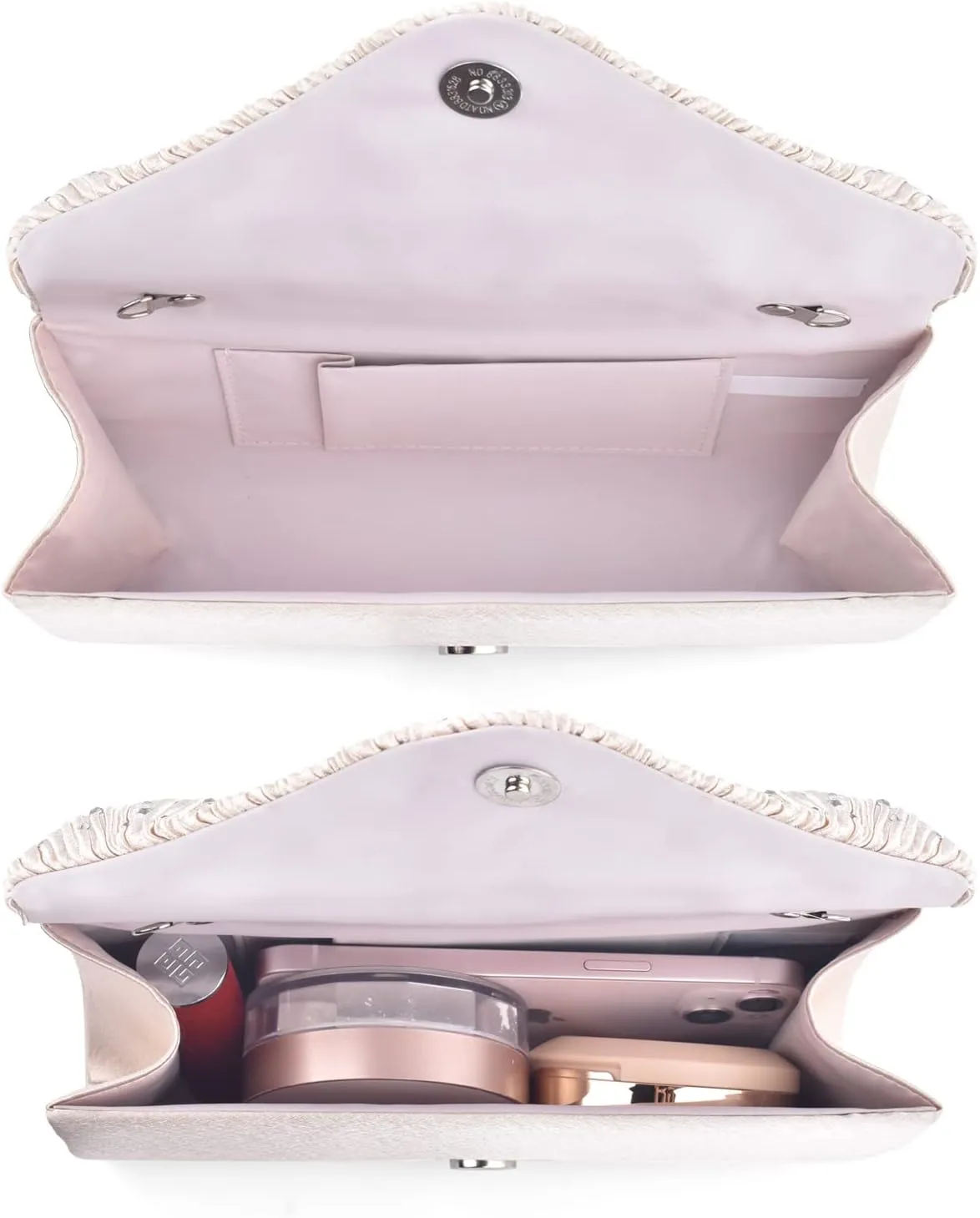 TINDTOP Evening Clutch Purses for Women Handbags for Formal Wedding Party Cocktail Prom Crossbody Shoulder Envelope Bag