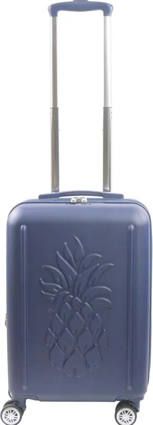 Tommy Bahama 22.5 Inches Rolling Carry On, Hard-Sided Suitcases with Spinner Wheels, Navy