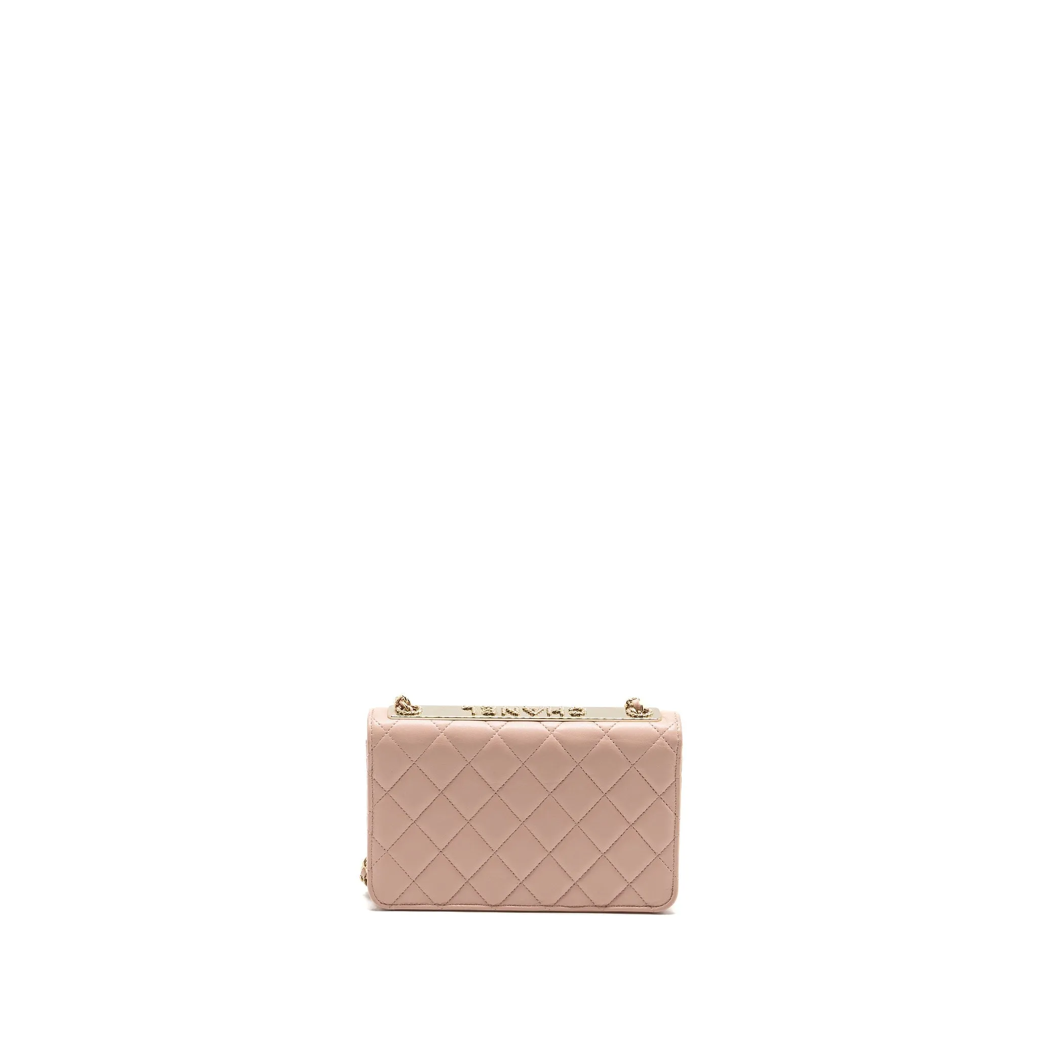 Top-tier (microchip) CHANEL L Wallet Quilted Lambskin Trendy On Affordable luxury Chain Pink CC Light