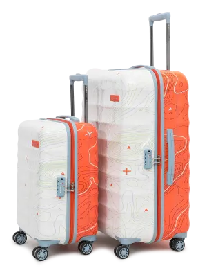Topo Orange and White Set of 2 (S L) Trolley