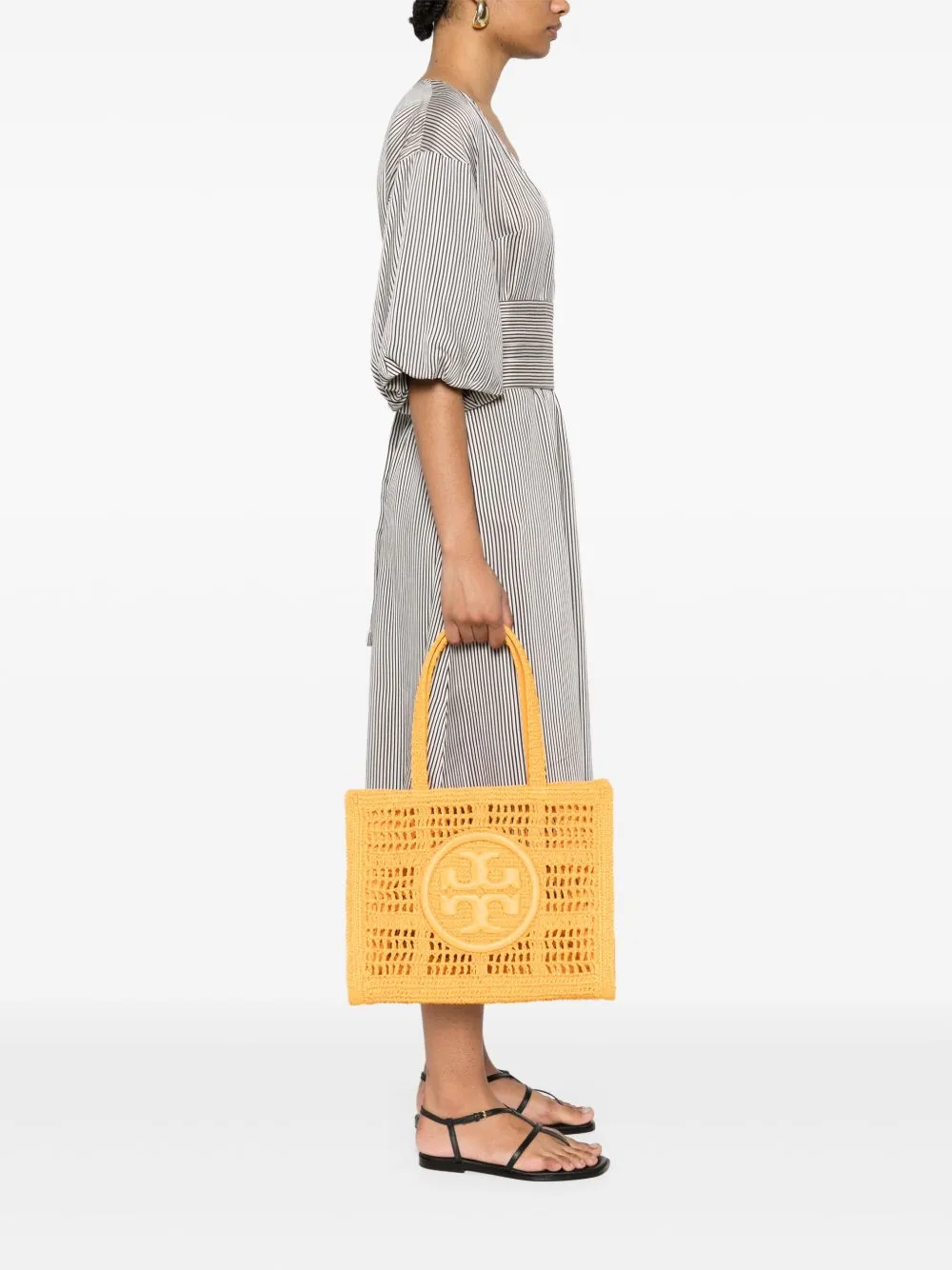 Tory Burch Ella Small hand worked shopping bag