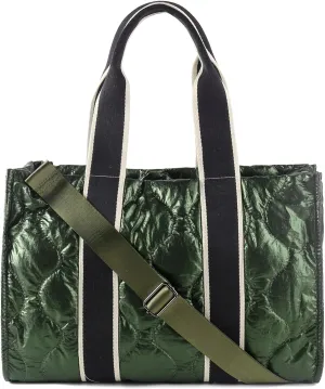 Tote Bag for Women Large Quilted Handbag Detachable Strap Crossbody Bag Down Cushion Shoulder Handbag