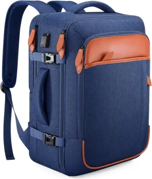 Travel Backpack, 42L Laptop Backpack, Carry-on Approved Bag for Men & Women, Waterproof Luggage with Packing Cubes, Shoe Pocket, Personal Item Size for Flights