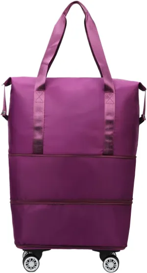 Travel Bag, Expandable Travel Bag with Wheels, Lightweight Large Capacity Luggage, Foldable Trolley Bags for Weekend Getaways, Business Trips, Family Vacations, Holiday Use