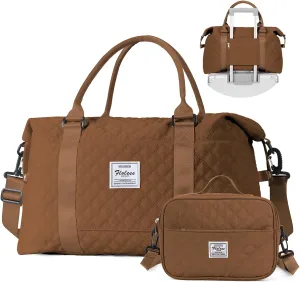 Travel Bag for Women, Overnight Duffel Weekender Bag with Toiletry Bag,Gym Bag with Wet Pocket,Personal Item Carry On Bag