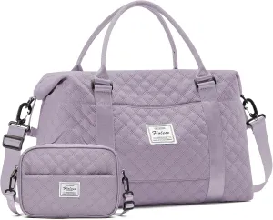 Travel Bag for Women, Overnight Duffel Weekender Bag with Toiletry Bag,Gym Bag with Wet Pocket,Personal Item Carry On Bag