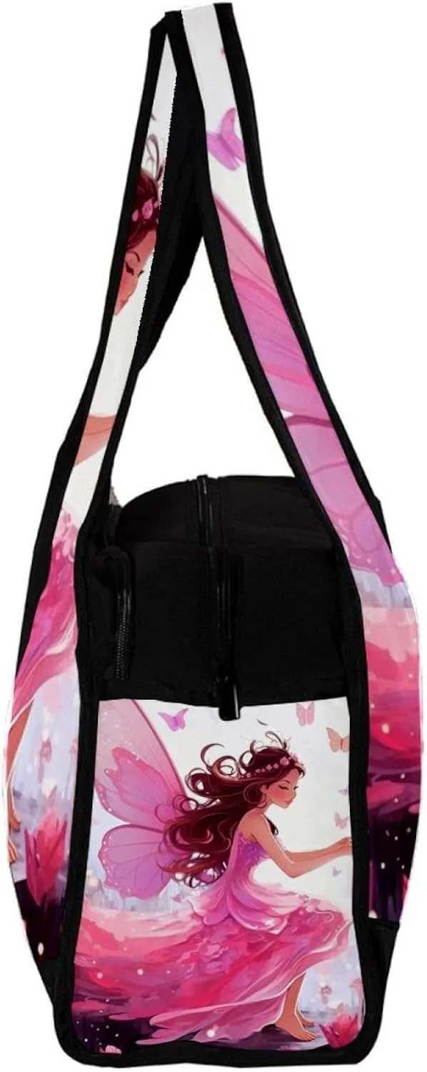 Travel Bag,Mens Gym Bag,Womens Gym Bag,Butterfly Elf Jungle Girl,Sports Bag