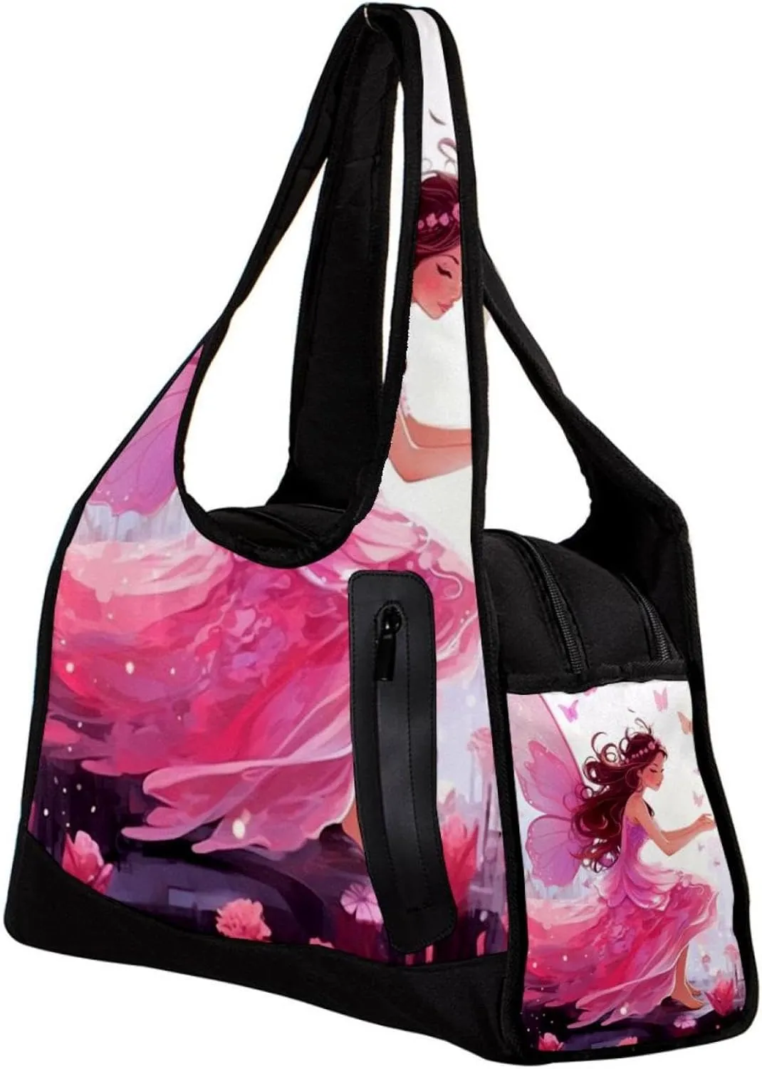 Travel Bag,Mens Gym Bag,Womens Gym Bag,Butterfly Elf Jungle Girl,Sports Bag