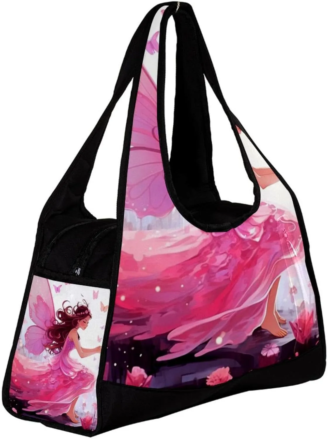 Travel Bag,Mens Gym Bag,Womens Gym Bag,Butterfly Elf Jungle Girl,Sports Bag