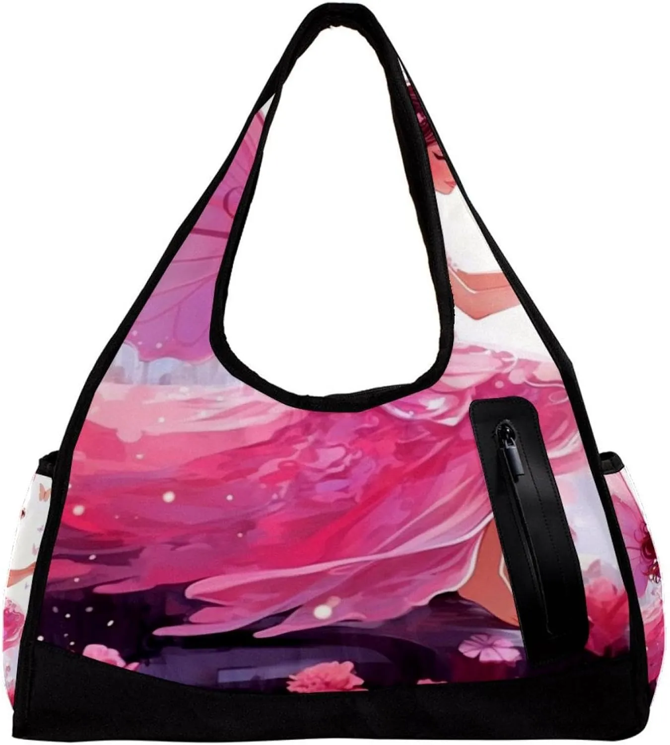 Travel Bag,Mens Gym Bag,Womens Gym Bag,Butterfly Elf Jungle Girl,Sports Bag