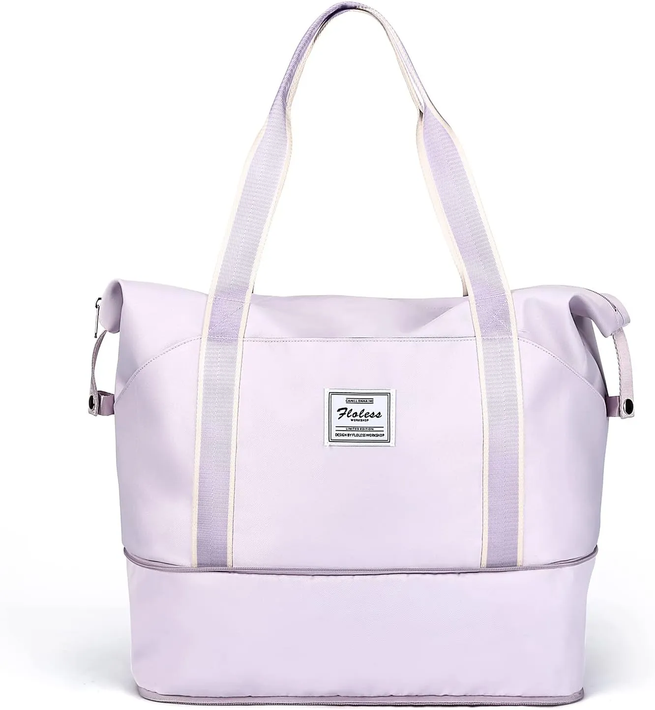 Travel Duffel Bag, Sports Tote Gym Bag, Shoulder Weekender Overnight Bag for Women