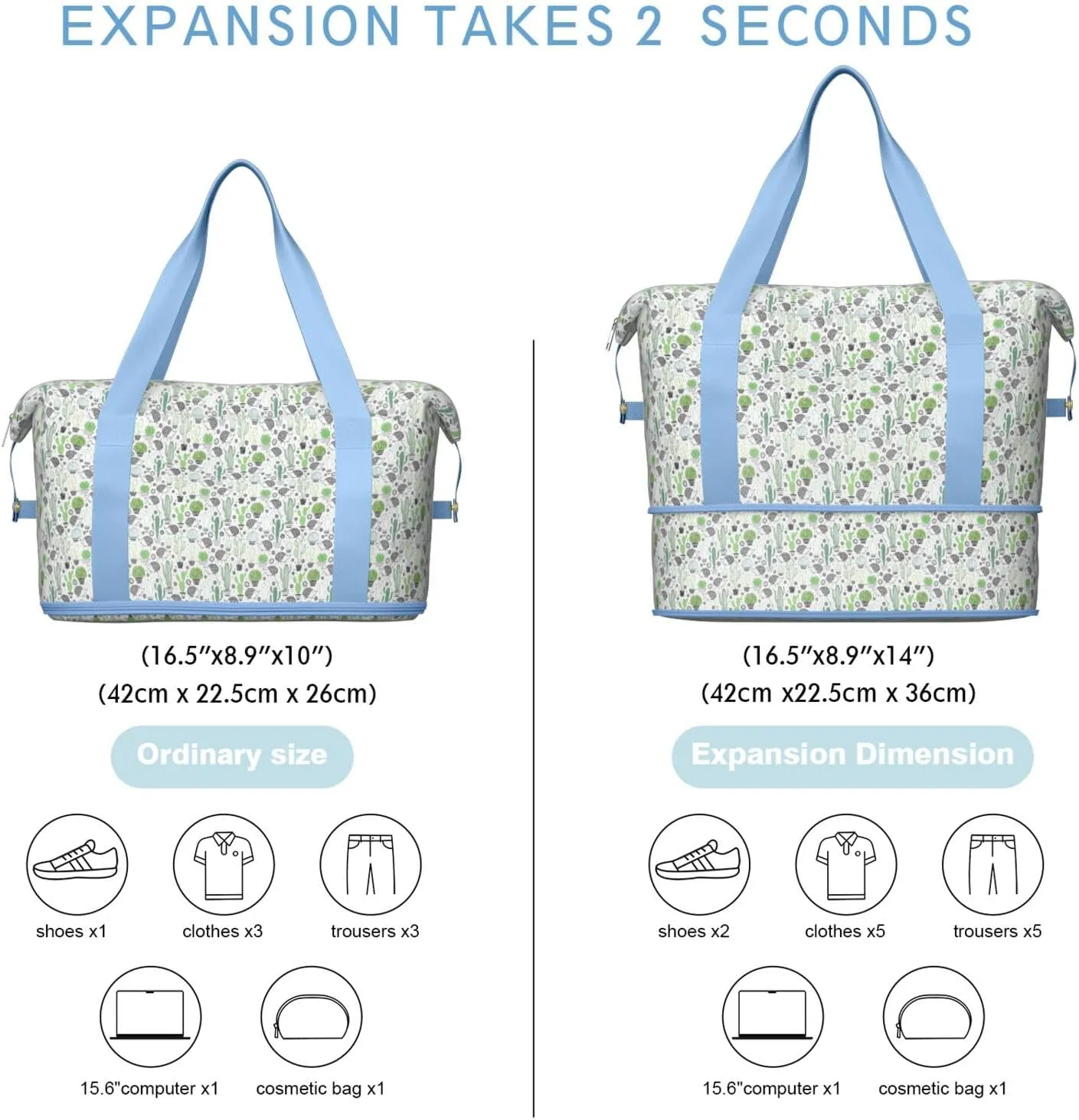 Travel Duffel Bag,Large Weekender Tote for Women, Shoulder Weekender Overnight Bag for Women,Gym Duffel Bag with Wet Pocket