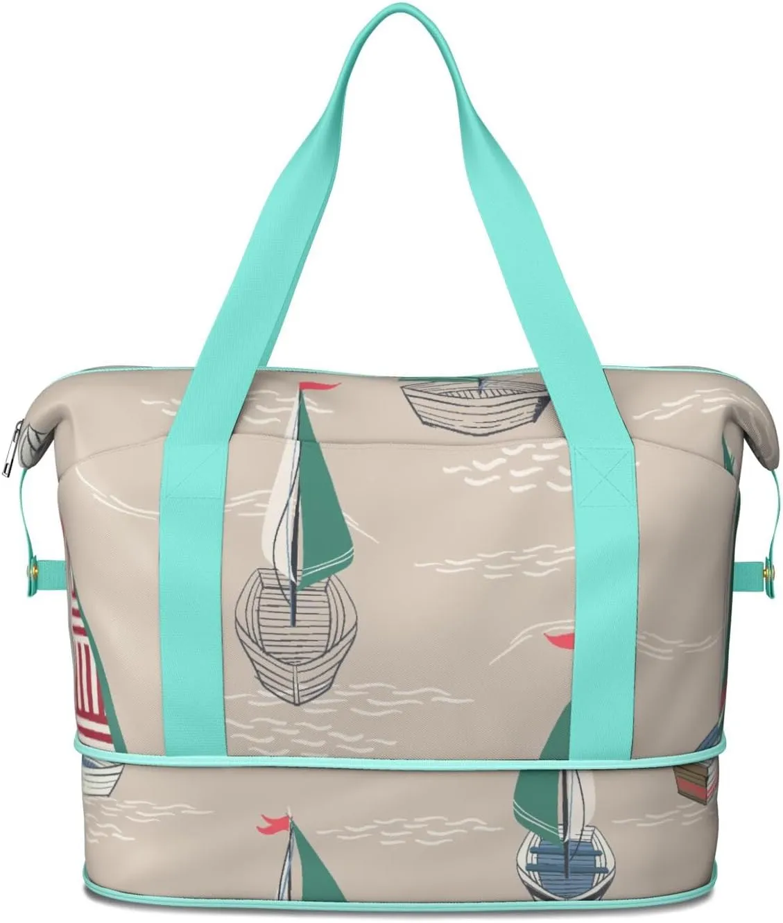 Travel Duffel Bag,Large Weekender Tote for Women,Gym Duffel Bag with Wet Pocket, Shoulder Weekender Overnight Bag for Women