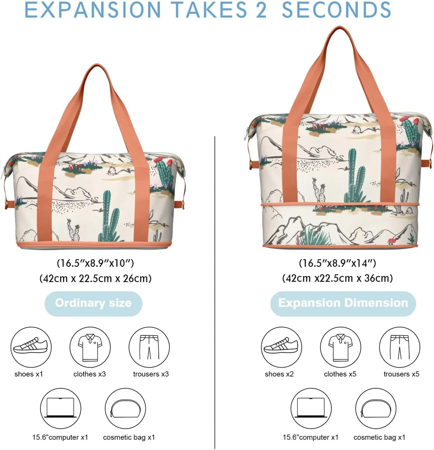 Travel Duffel Bag,Large Weekender Tote for Women,Gym Duffel Bag with Wet Pocket, Shoulder Weekender Overnight Bag for Women