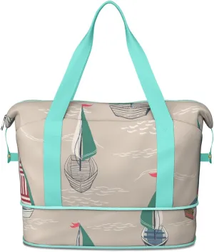 Travel Duffel Bag,Large Weekender Tote for Women,Gym Duffel Bag with Wet Pocket, Shoulder Weekender Overnight Bag for Women