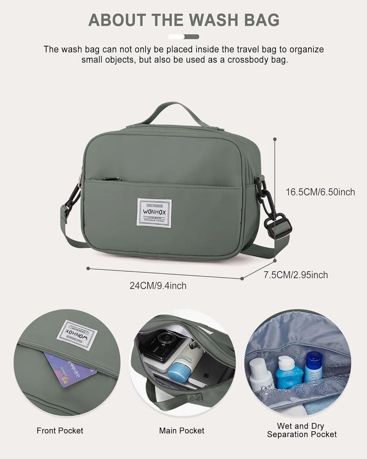Travel Duffel Bags with USB port,Weekender Bags for Women,Waterproof Overnight Bag with Toiletry Bag,Sport Gym Tote Bag with Wet Pocket and Shoes Compartment, Carry On Bag for Airplanes,DarkGreen