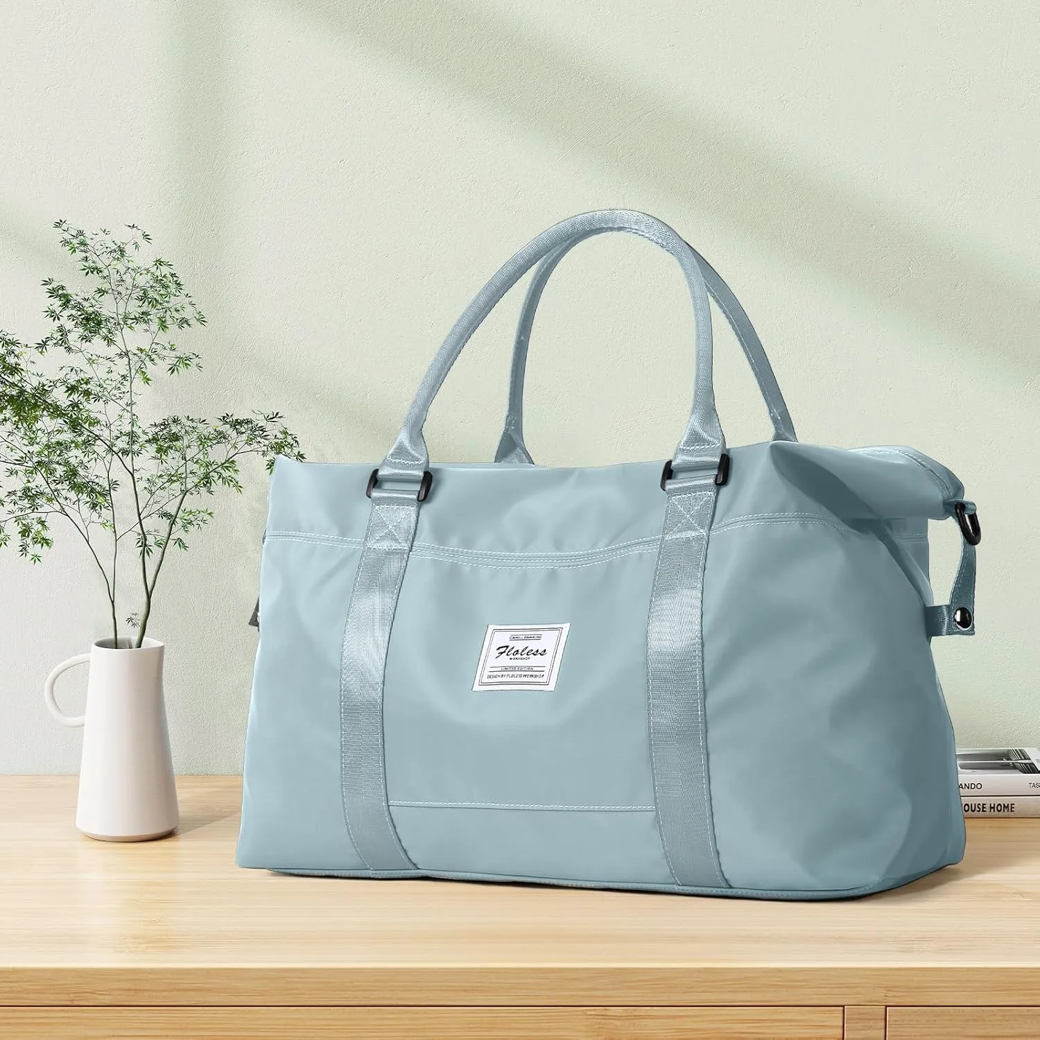 Travel Duffel Bag,Sports Tote Gym Bag,Shoulder Weekender Overnight Bag for Women