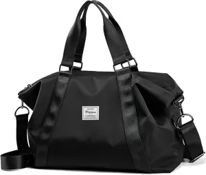 Travel Duffel Bag,Sports Tote Gym Bag,Shoulder Weekender Overnight Bag for Women