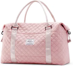 Travel Duffel Bag,Sports Tote Gym Bag,Shoulder Weekender Overnight Bag for Women
