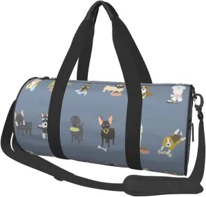 Travel Duffle Bag for Men Women, Dogs 1 Duffle Bags for Sport Gym Overnight Luggage