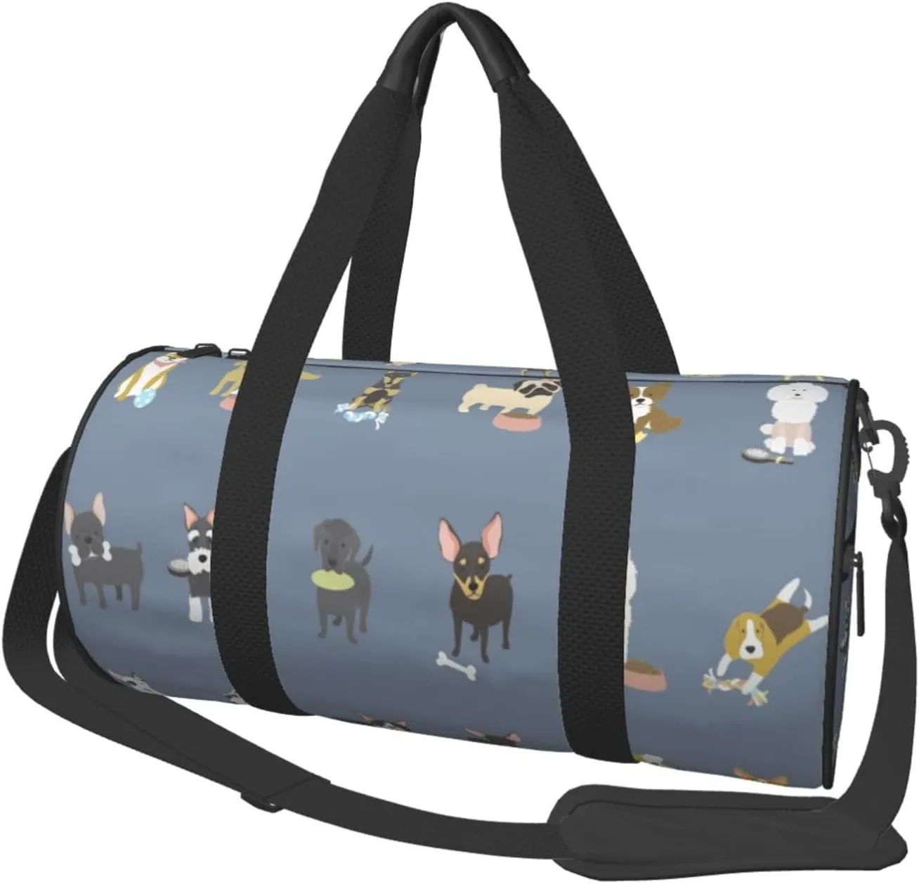 Travel Duffle Bag for Men Women, Dogs 1 Duffle Bags for Sport Gym Overnight Luggage