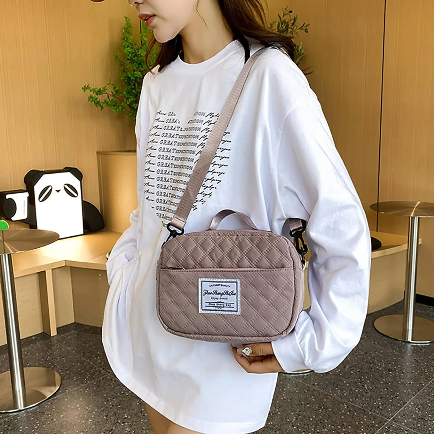 Travel Duffle Bag for Women with Shoe Compartment Carry on Overnight Bag with Toiletry Bag Gym Totes Bags with Wet Pocket Hospital Bags (Bean Set Bag)