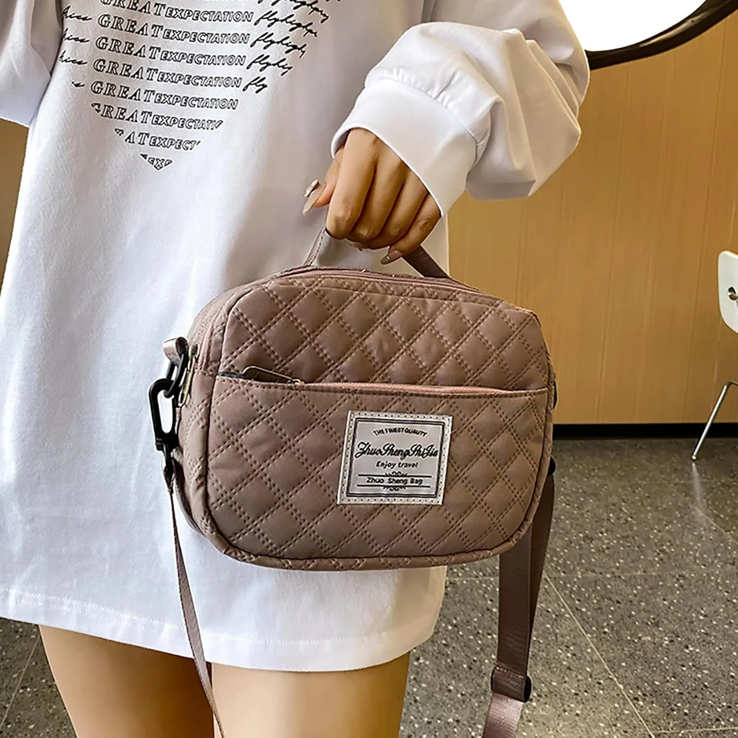 Travel Duffle Bag for Women with Shoe Compartment Carry on Overnight Bag with Toiletry Bag Gym Totes Bags with Wet Pocket Hospital Bags (Bean Set Bag)