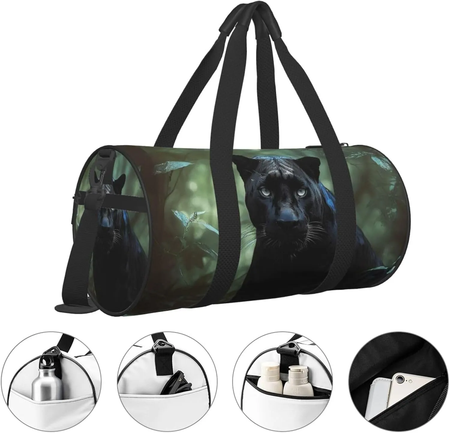 Travel Duffle Bag Weekender Bags For Men Women With Shoe Compartment Large Capacity Weekender Overnight Bag Tree Animal Carry On Tote Bags Sport Gym Bag For Travel Yoga
