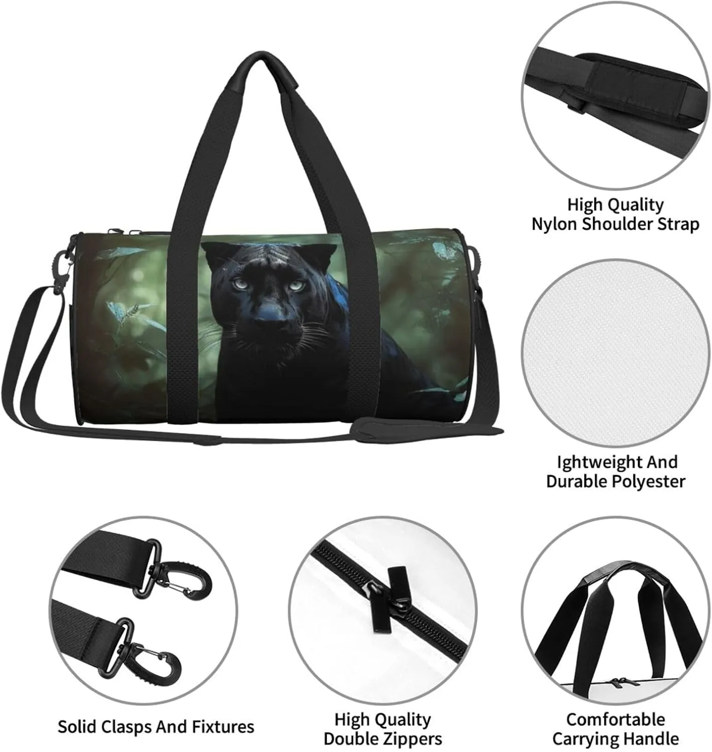 Travel Duffle Bag Weekender Bags For Men Women With Shoe Compartment Large Capacity Weekender Overnight Bag Tree Animal Carry On Tote Bags Sport Gym Bag For Travel Yoga