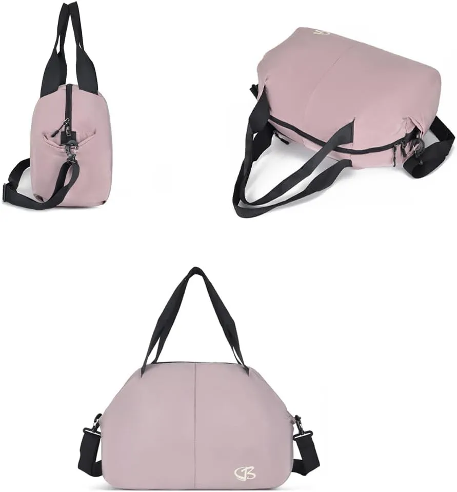 Travel Luggage Bag Women's Sports Gym Bags Shoulder Large Tote Handbag Light purple