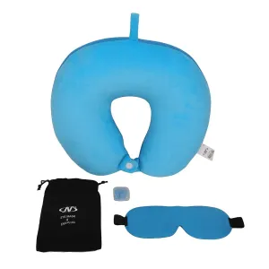 TRAVEL PILLOW EYE MASK & EARPLUG SET