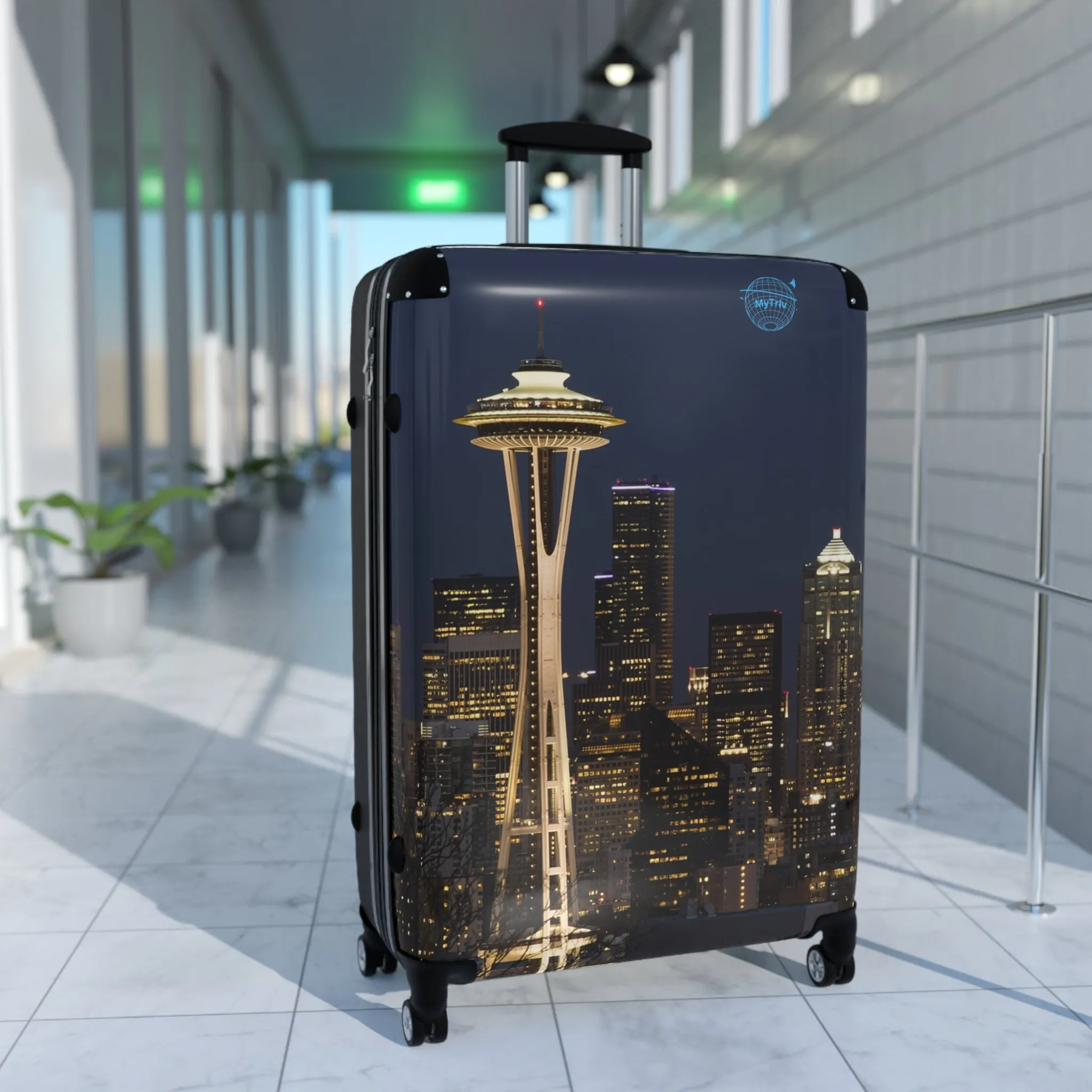 Travel Suitcase - Seattle Skyline Stylish Travel Luggage for Adventurers