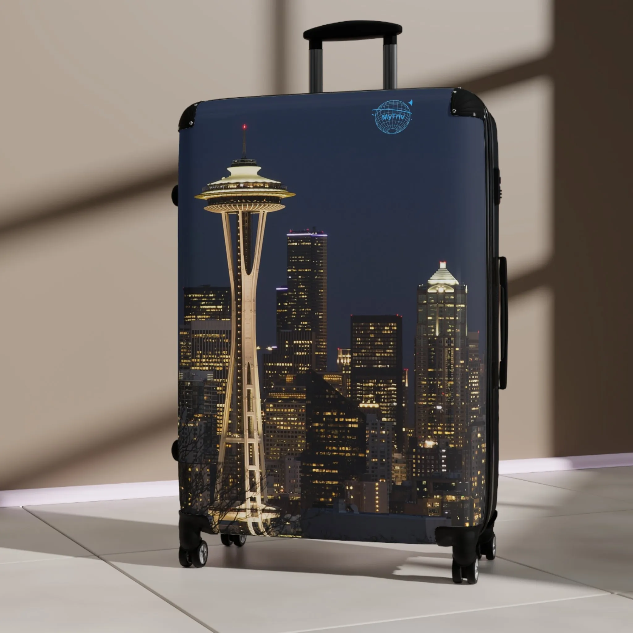 Travel Suitcase - Seattle Skyline Stylish Travel Luggage for Adventurers