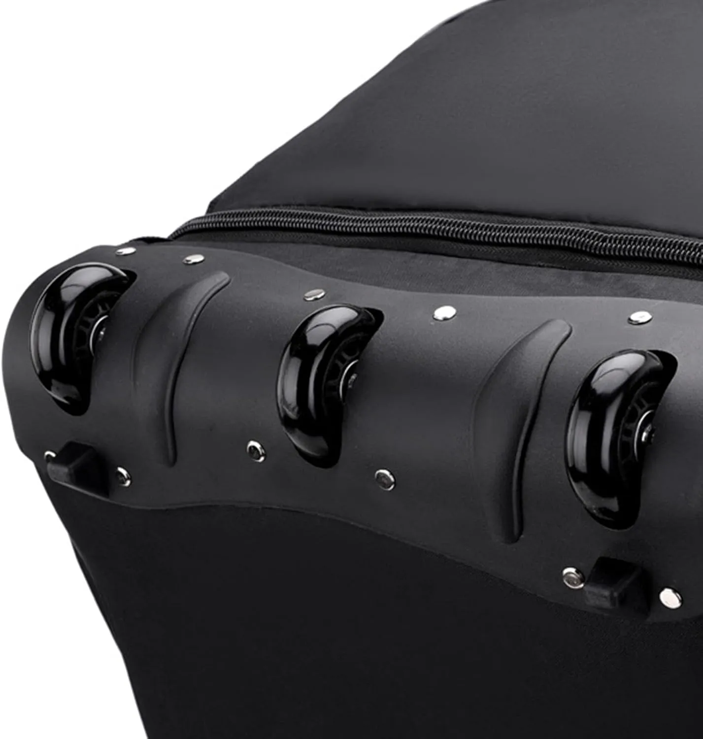 Travel Trolley Duffel Bag with Wheels for Men And Women, Black, M