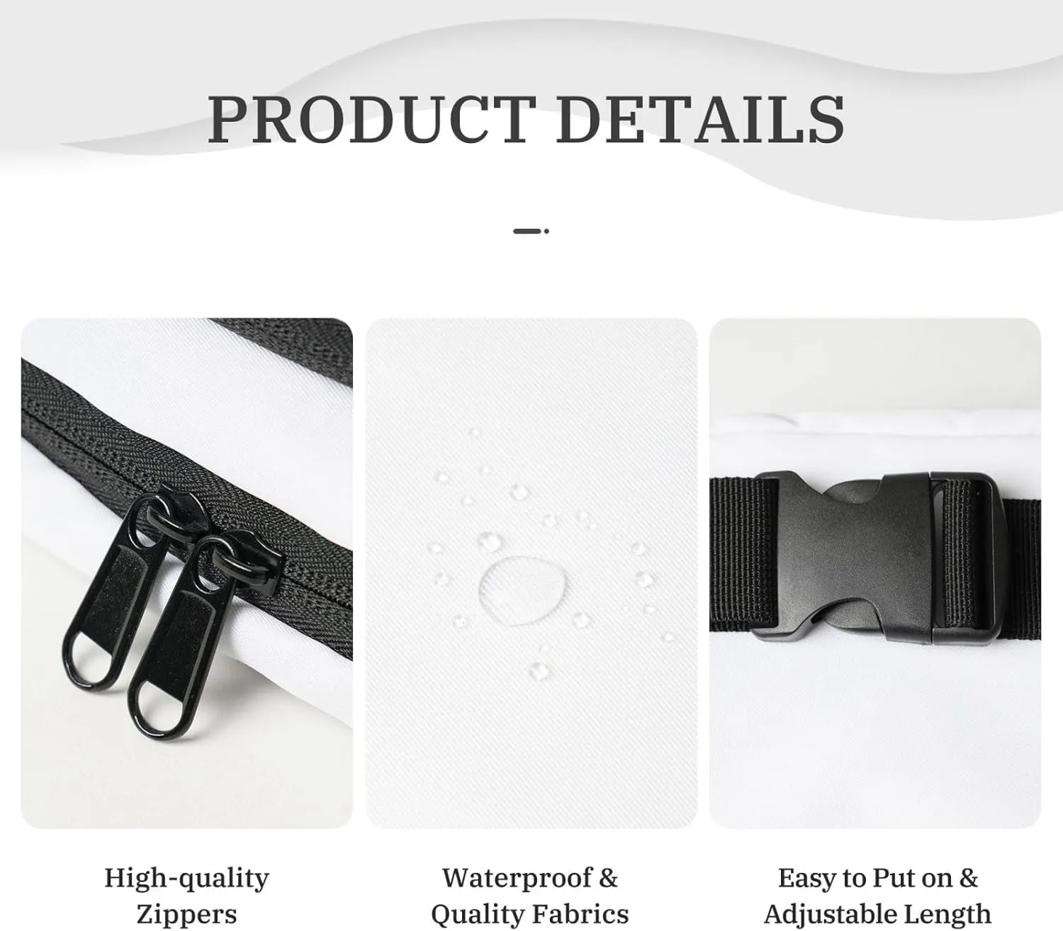 Travel Waist Pack Fanny Bag with Photo Text Logo Hands-Free Belt Bag for Men Women Sports Outdoor Use