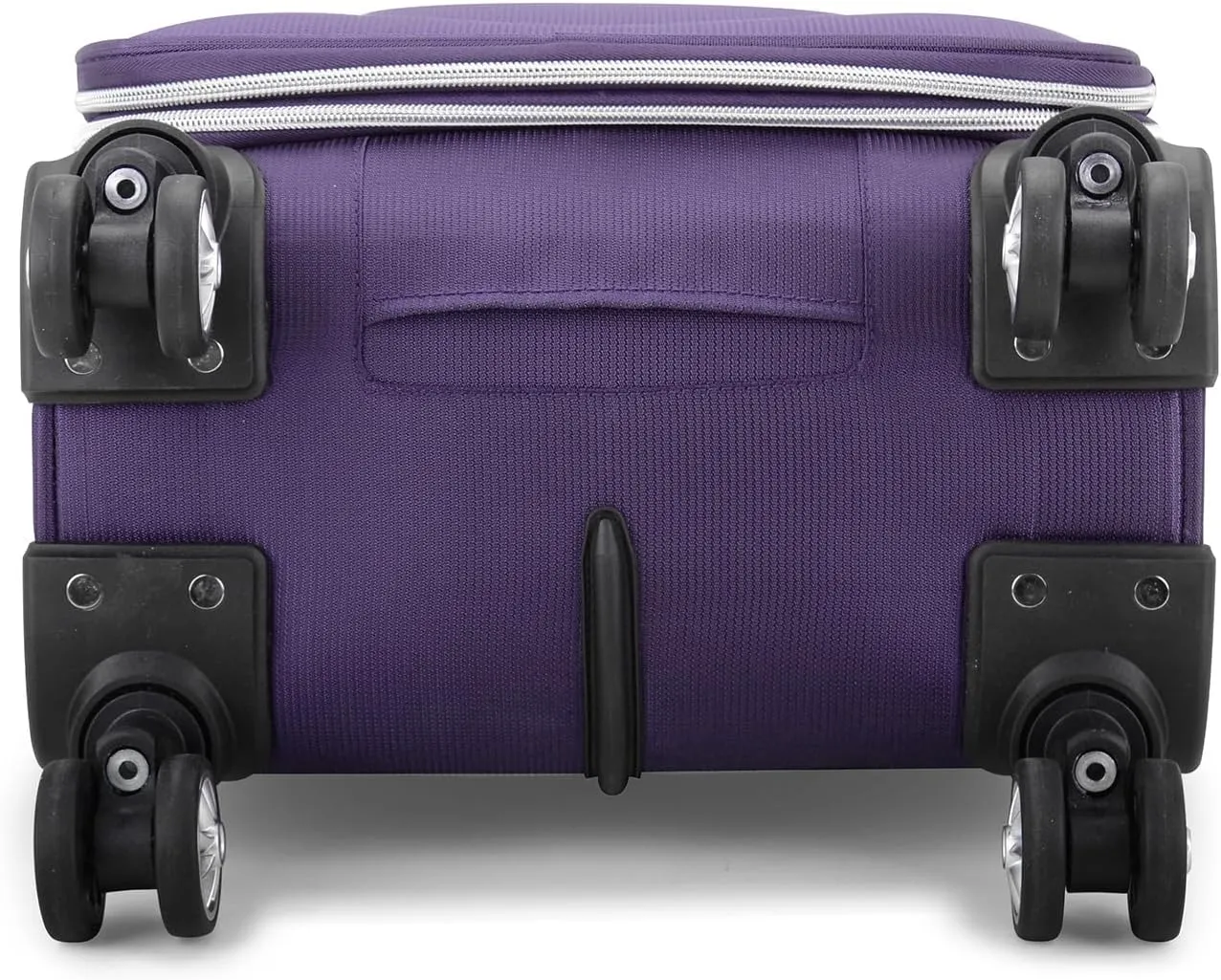 Traveler's Choice Lares Softside Expandable Luggage with Spinner Wheels, Purple, 2 Piece Luggage Set