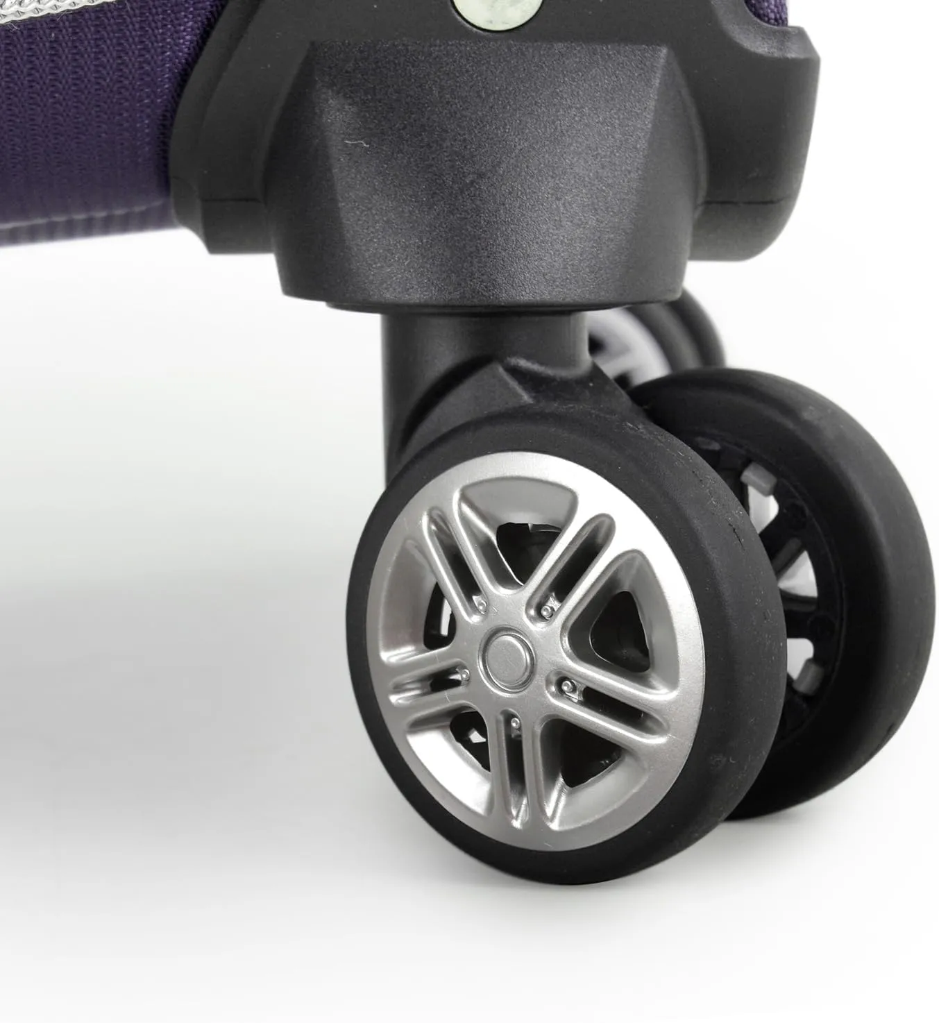 Traveler's Choice Lares Softside Expandable Luggage with Spinner Wheels, Purple, 2 Piece Luggage Set