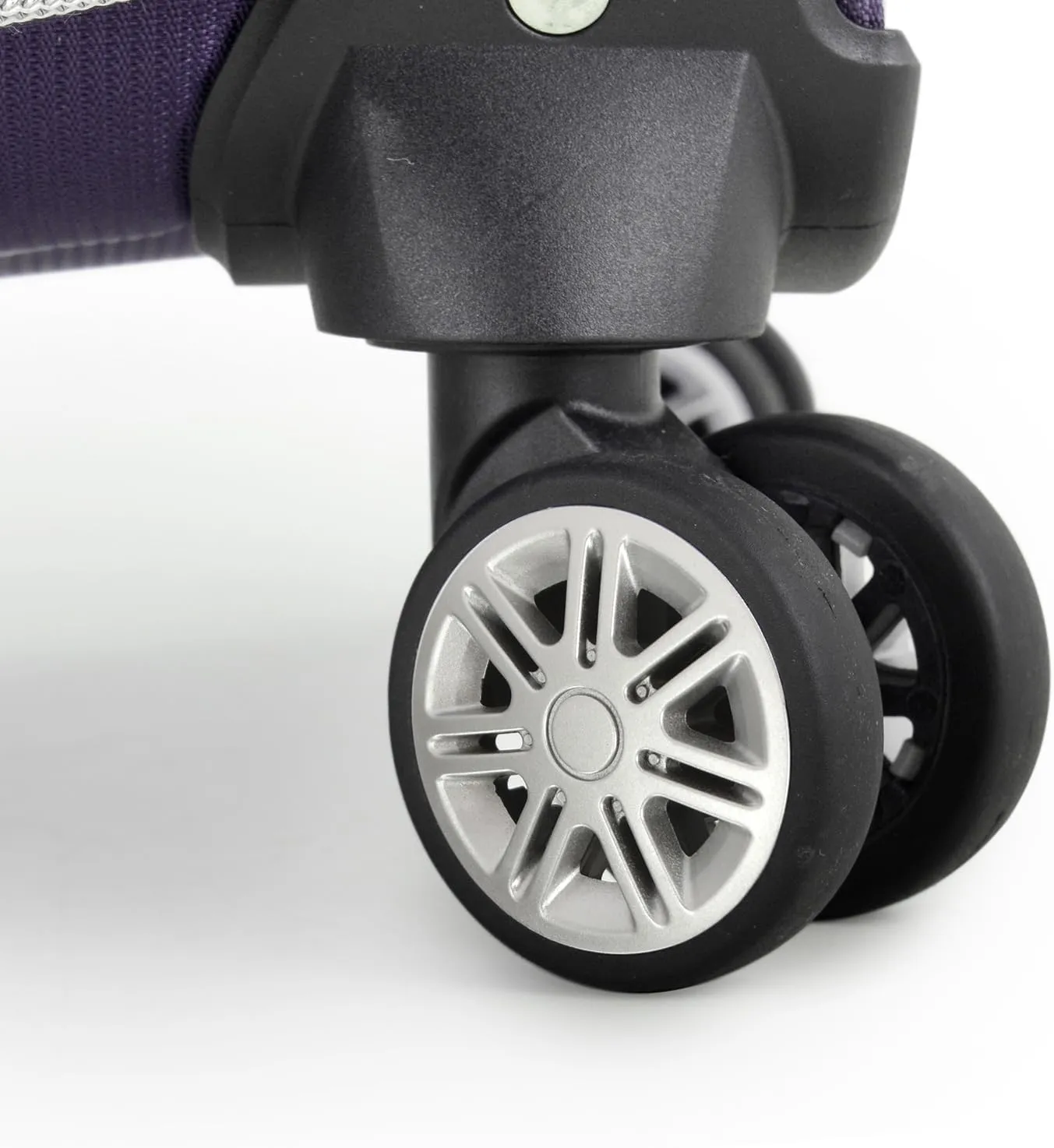 Traveler's Choice Lares Softside Expandable Luggage with Spinner Wheels, Purple, 3 Piece Luggage Set