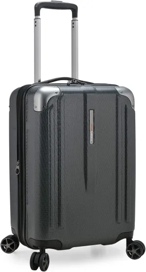 Traveler's Choice New London II Hardside Expandable Spinner Luggage, Gray, Carry-on 22-Inch