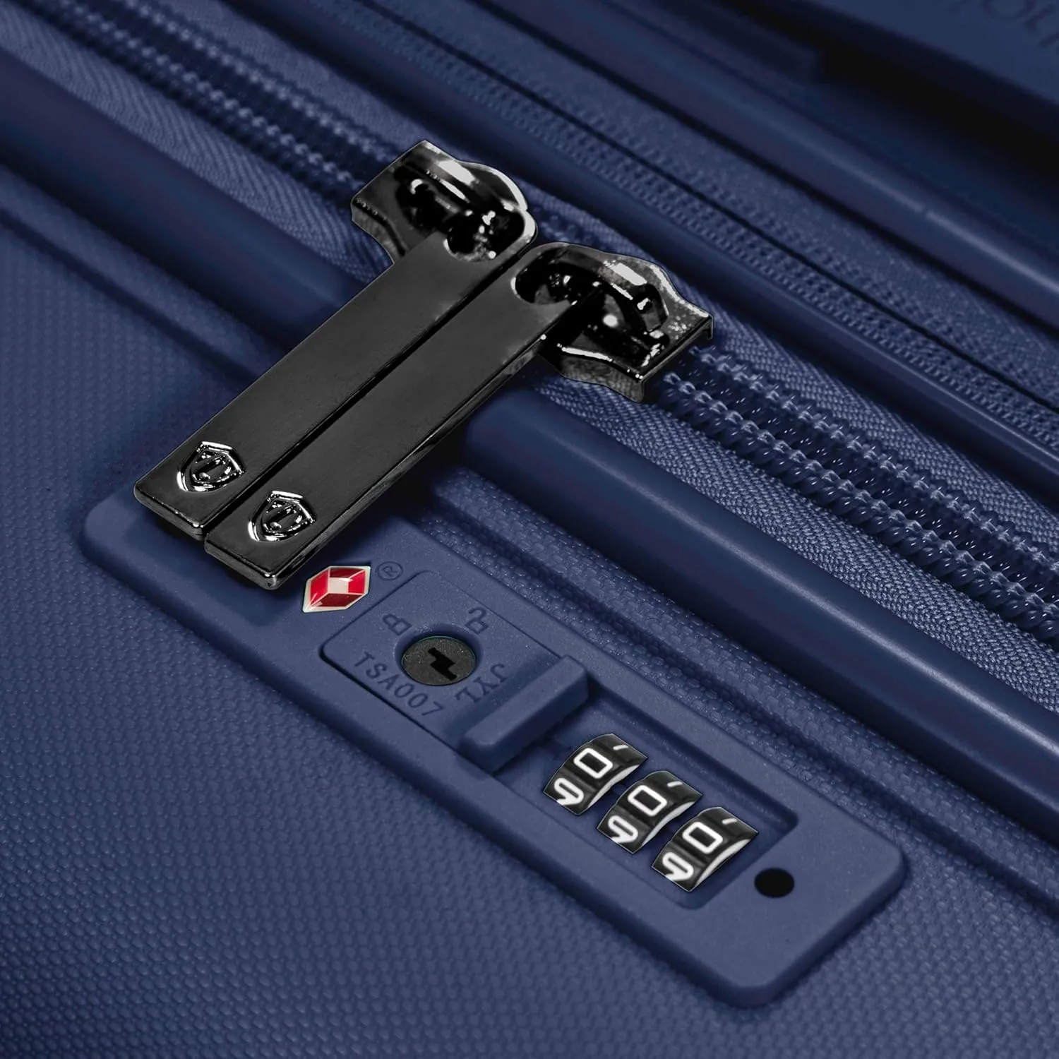 Traveler's Choice Pagosa Indestructible Hardshell Expandable Spinner Luggage, Navy, 2 Piece Set
