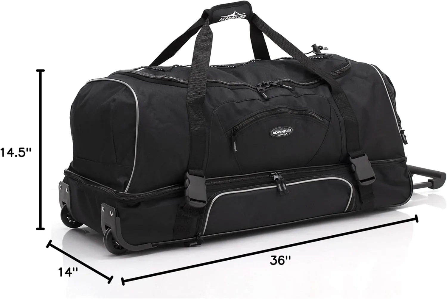 Travelers Club Adventure Rolling Travel Duffel Bag