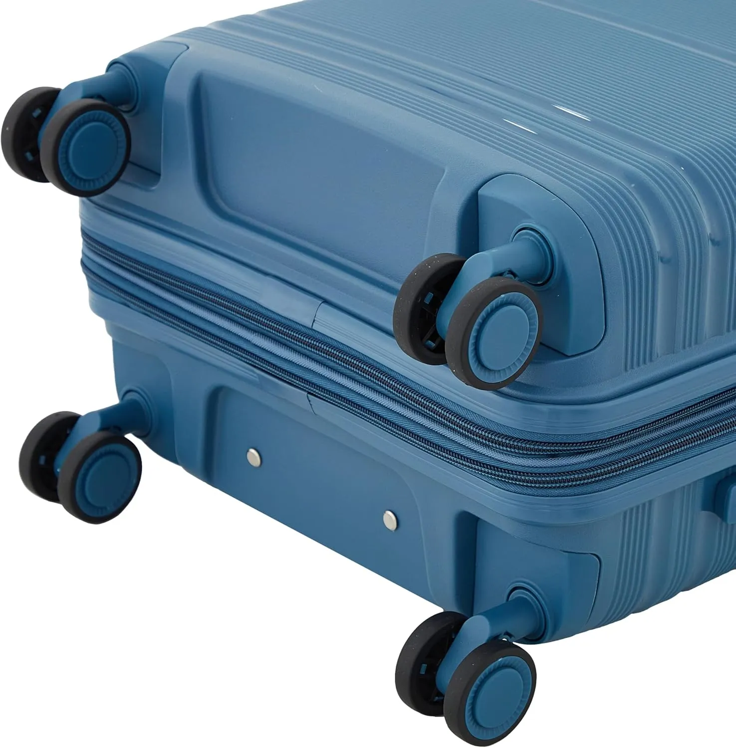 Travelers Club Astralnaut Hardside Expandable Spinner Luggage, Bluesteel, 20" Carry-On