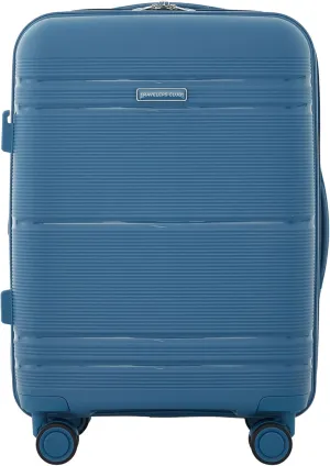 Travelers Club Astralnaut Hardside Expandable Spinner Luggage, Bluesteel, 20" Carry-On