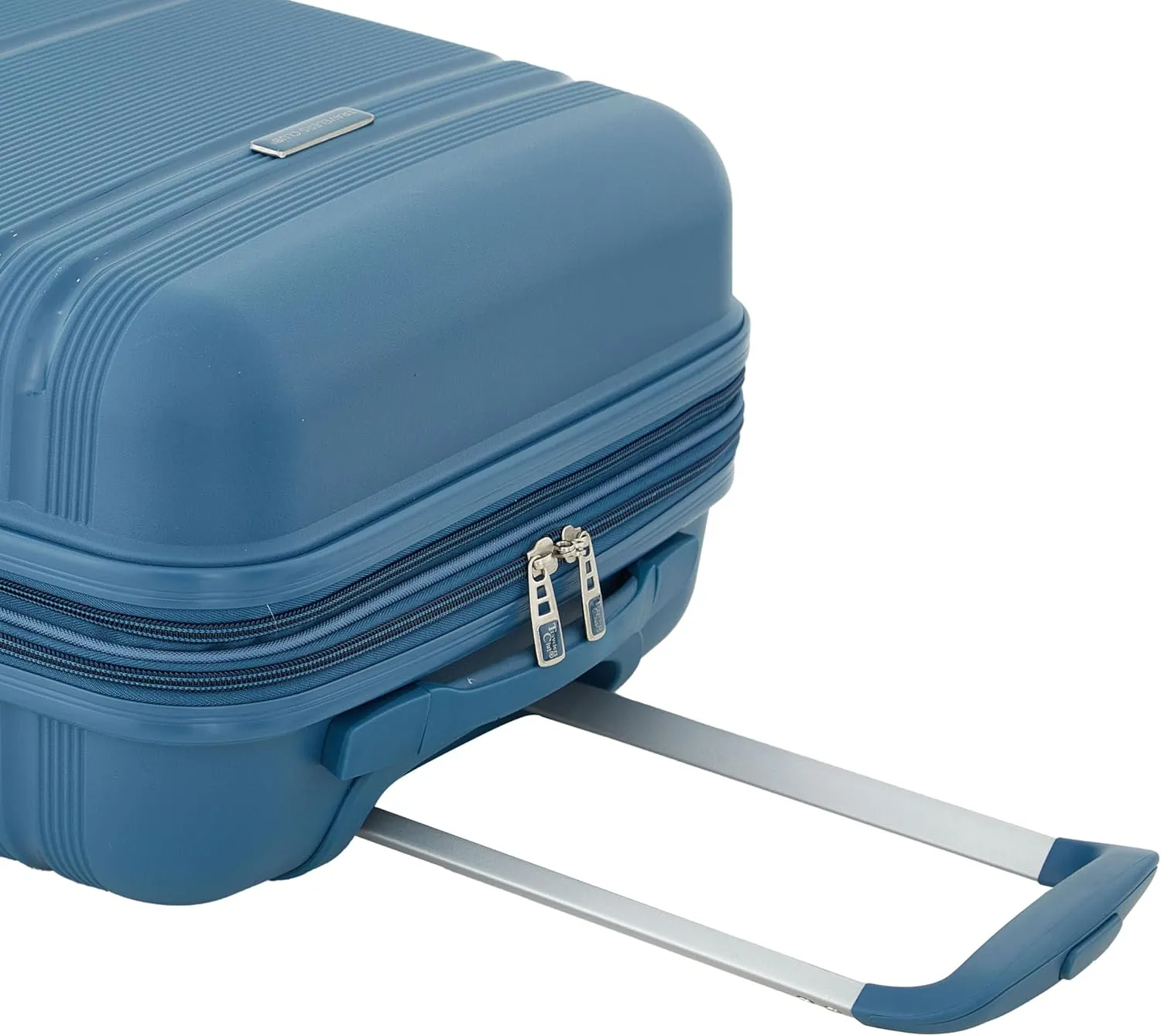Travelers Club Astralnaut Hardside Expandable Spinner Luggage, Bluesteel, 20" Carry-On