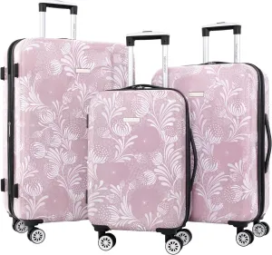 Travelers Club Bella Caronia Deluxe 20", 7 Luggage & Travel Accessories, Selva, 3 Piece Set