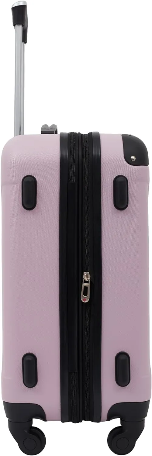 Travelers Club Chicago Hardside Expandable Spinner Luggage, Lilac, 20" Carry-On