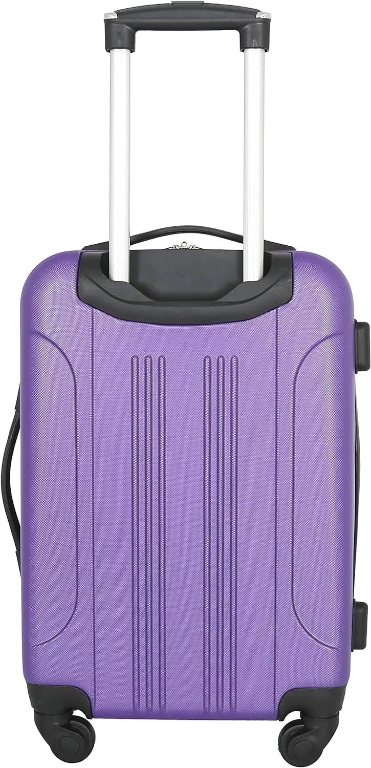 Travelers Club Chicago Hardside Expandable Spinner Luggage, Purple, 20" Carry-On