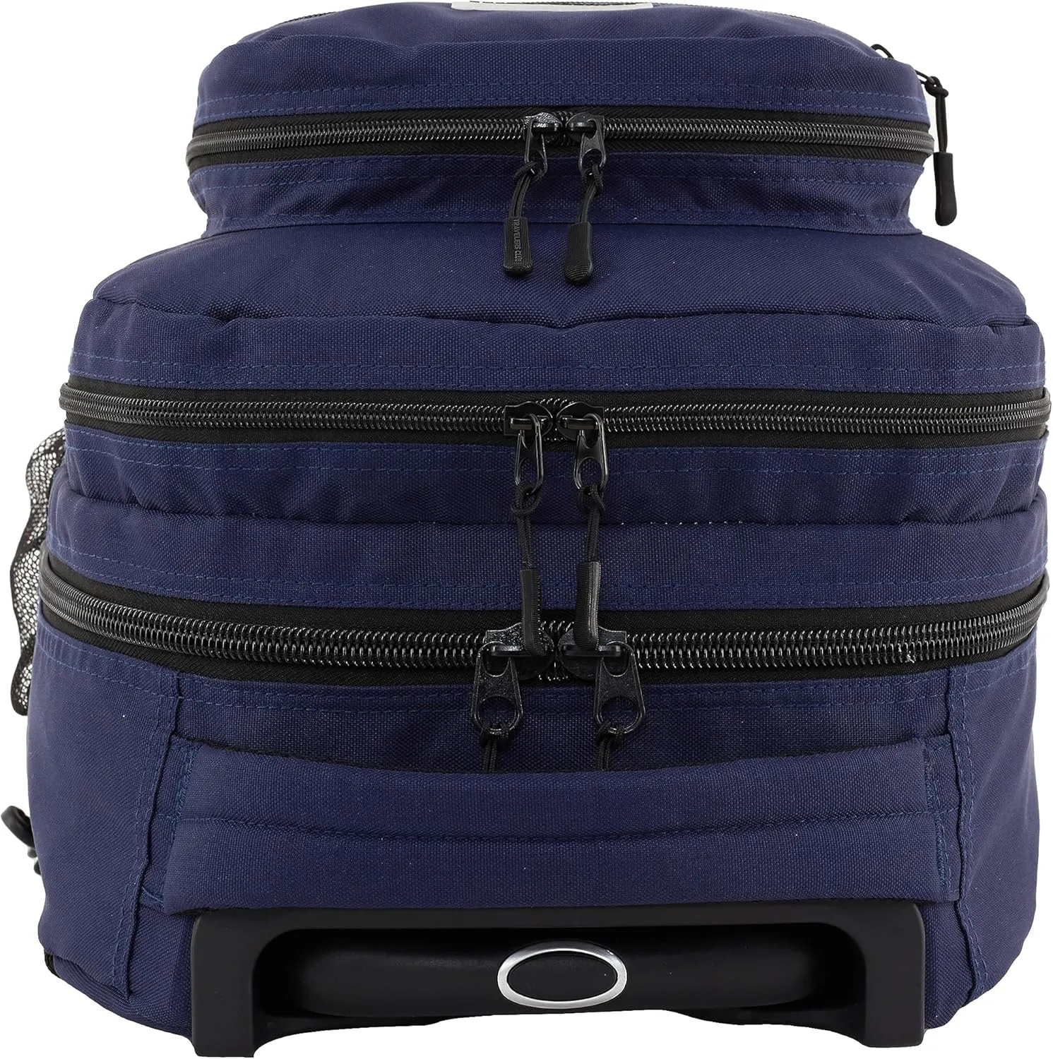 Travelers Club Rolling Backpack, Midnight Blue, 20 Inch with Laptop Compartment