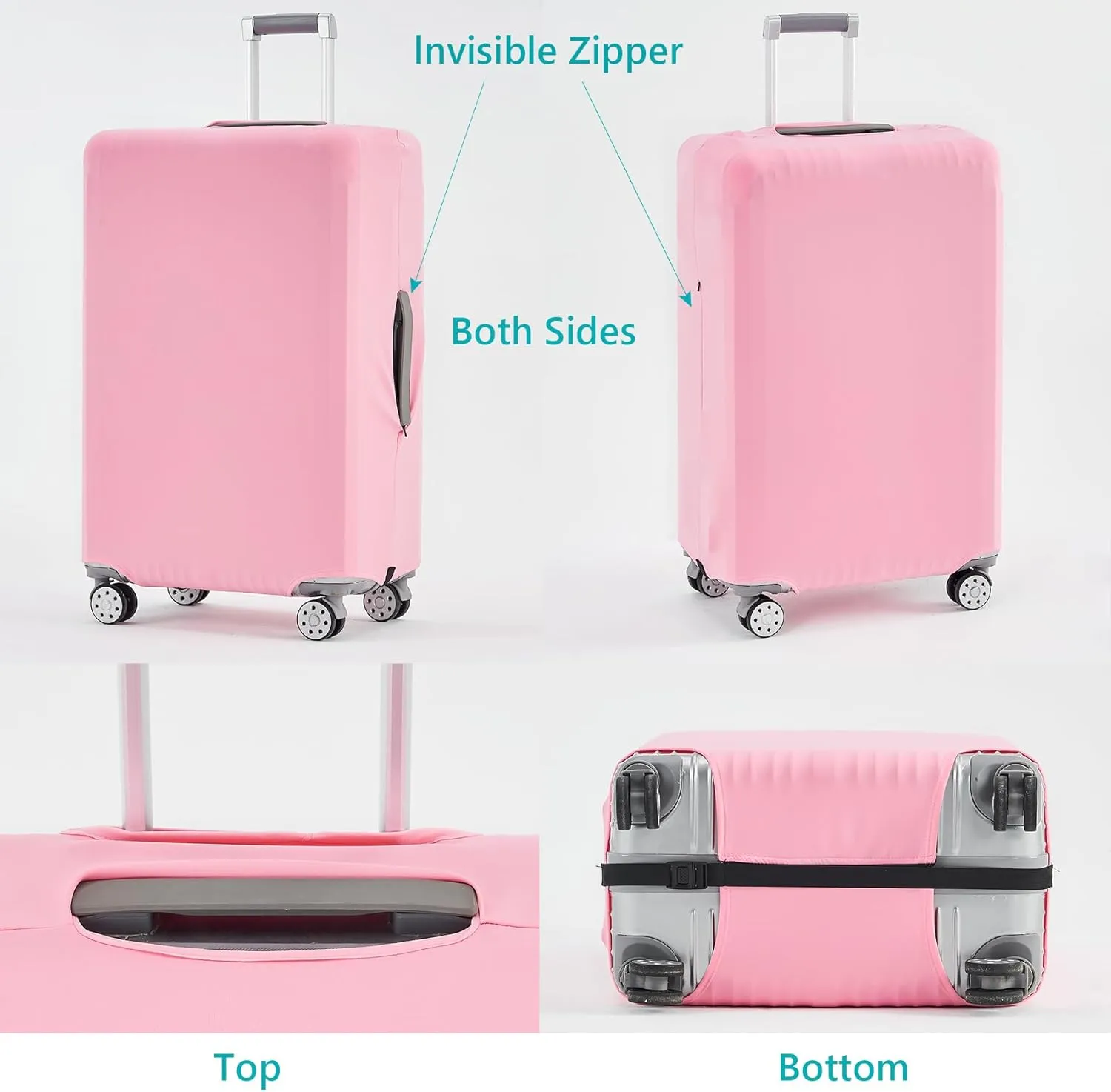 TRAVELKIN Luggage Cover Washable Suitcase Cover Suitcase Protector Anti-scratch Fits 18-32 Inch Luggage