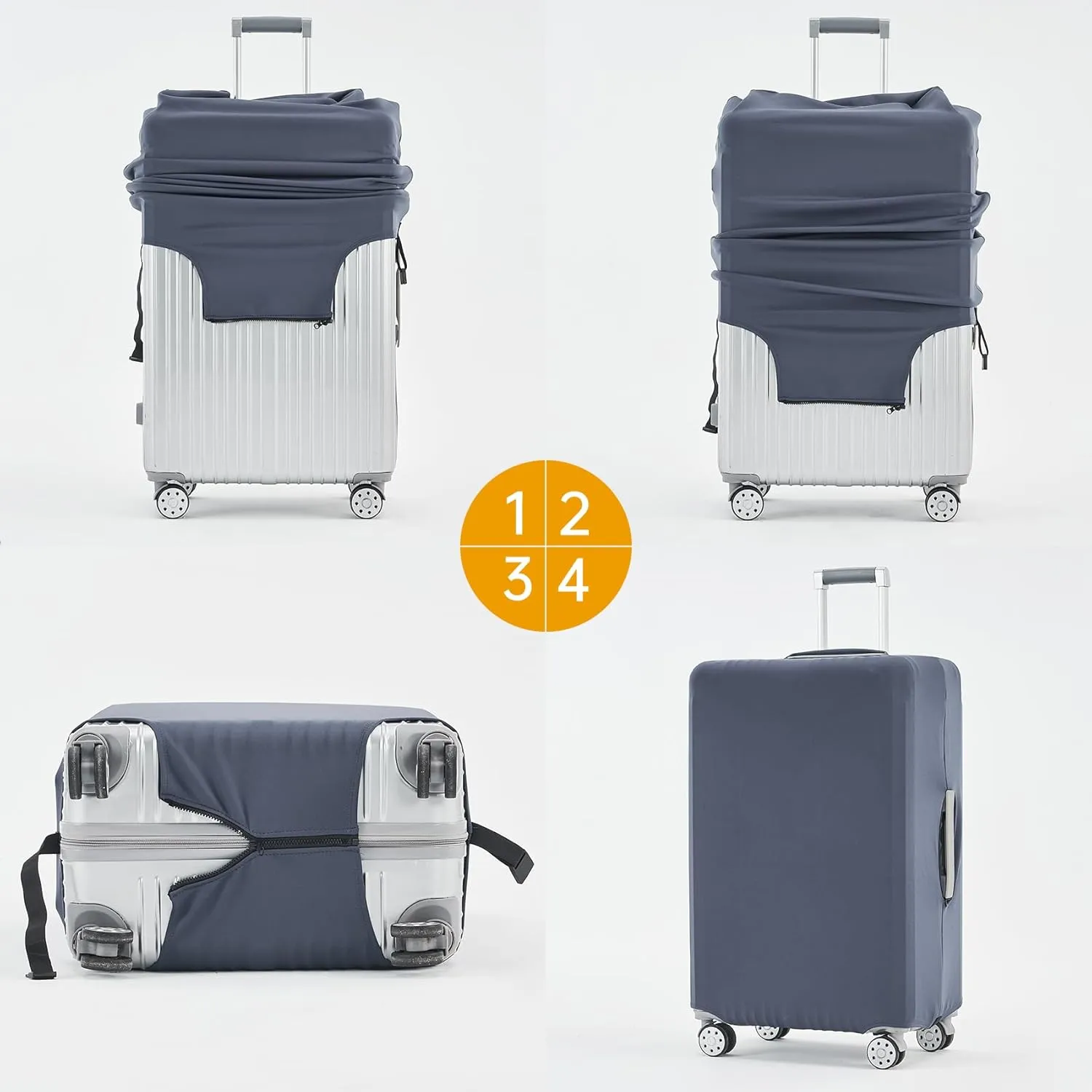 TRAVELKIN Luggage Cover Washable Suitcase Cover Suitcase Protector Anti-scratch Fits 18-32 Inch Luggage